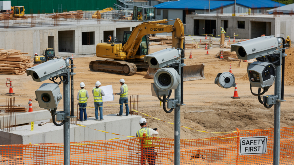 24/7 Construction Site Surveillance Remote CCTV Monitoring Security Camera